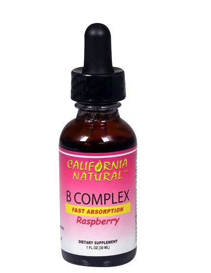 California Natural B Complex Sublingual Raspberry - 1 Oz